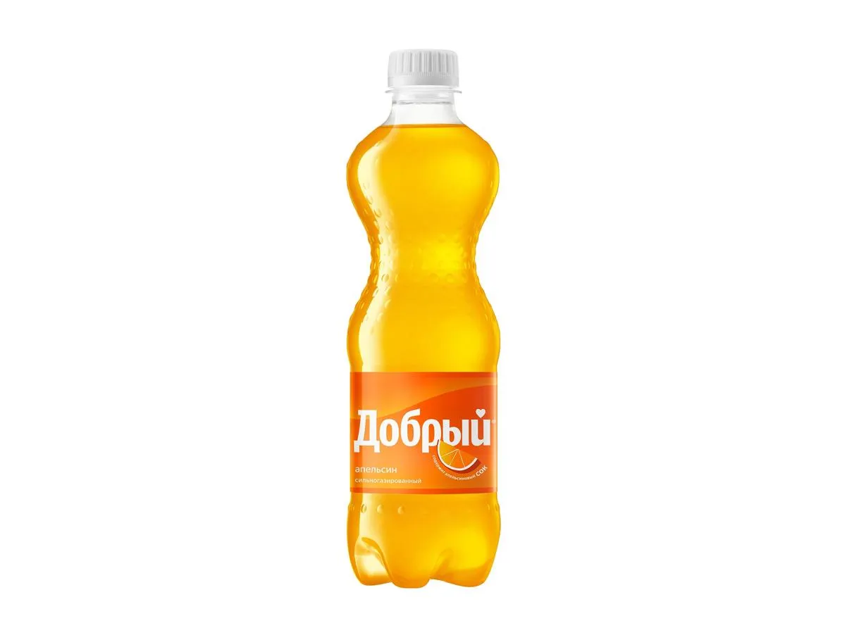 Напиток сильногазированный "Добрый Апельсин“ 0.5 л