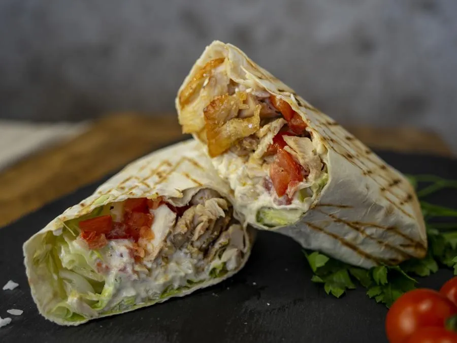 Ролл цезарь с курицей